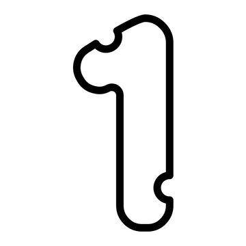 recommend clip art: One number mice font.