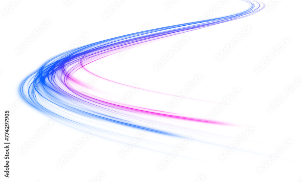 Aufkleber image of speed motion on the road png. rotating dynamic neon circle. colored shiny sparks of spiral 