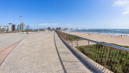 Beach Promenade Walking Pathway Steel Railing Ocean  Durban - 774298337
