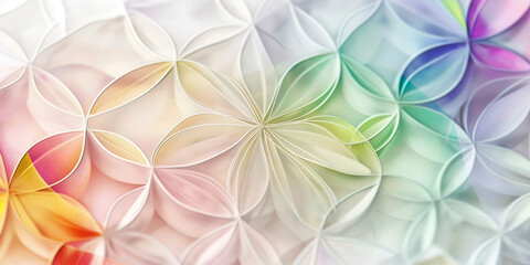 Abstrakter Hintergrund mit Ornamenten in Pastell Farben für Webdesign und Drucksachen 