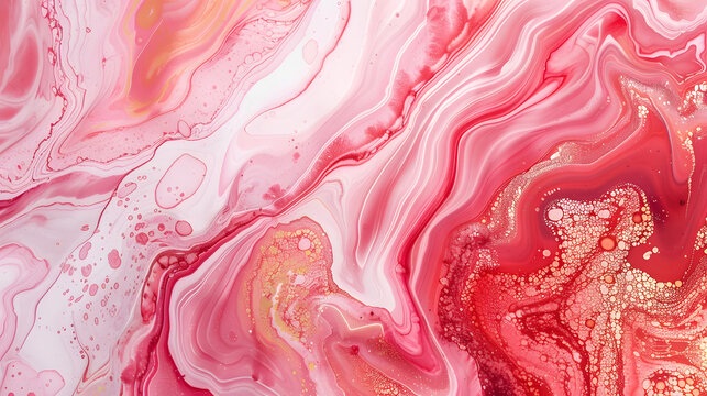 Stunning Marble Ink Abstract Art: High-Resolution Photograph Captures the Essence of Exemplary Original Painting