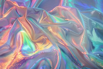 colorful iridescent fabric background 