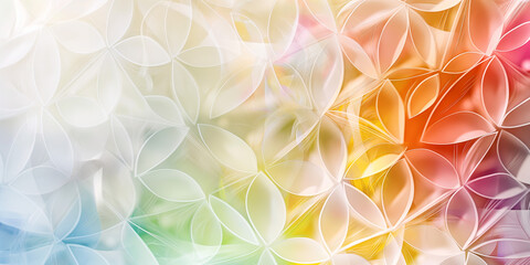 Schöner abstrakter Hintergrund mit Ornamenten in Pastell Farben für Webdesign und Drucksachen als Vorlage, ai generativ - obrazy, fototapety, plakaty