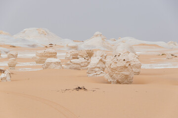 Fototapeta na wymiar Desierto Blanco de Egipto