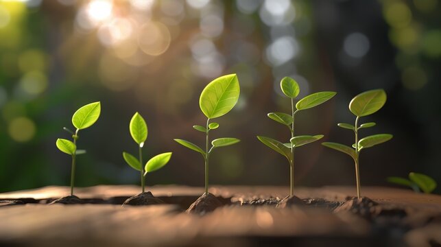 Develop a visually striking representation of improvement and growth using 3D elements