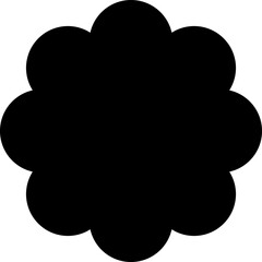 Geometric shapes vector. Set of geometric rounded kid toys shapes - geometric rounded shapes black vector illustration.