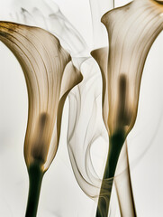 calla lily, calla lily close-up, plant cell structure - obrazy, fototapety, plakaty
