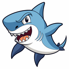 Naklejka premium Cute Shark Vector