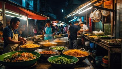 Fototapeta premium Eastern market at night