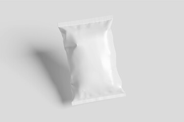 Blank Chips Bag Mockup white