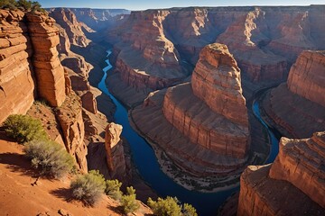 Texture of beautiful canyons