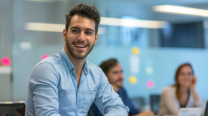 businessman in a meeting room at the office