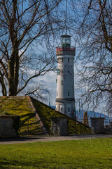 Aufnahme eines Leuchturm am Bodensee.