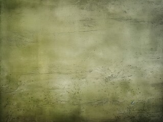Fototapeta na wymiar Olive barely noticeable color on grunge texture cement background pattern with copy space