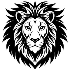 lion silhouette vector illustration svg file