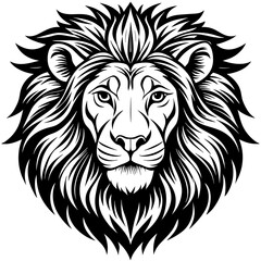 lion silhouette vector illustration svg file