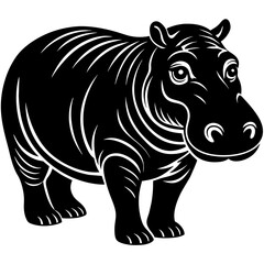 Obraz premium animal silhouette vector illustration svg file