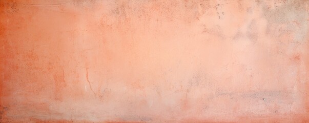 Peach barely noticeable color on grunge texture cement background pattern with copy space 