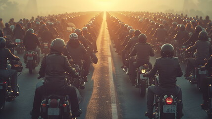 Motorcycle Riders, Large JPG