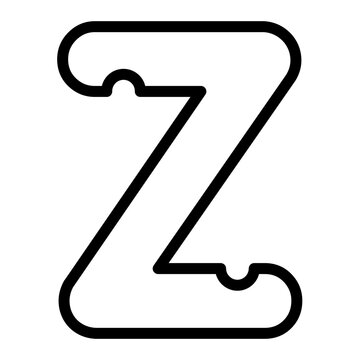 recommend clip art: Z letter mice font.