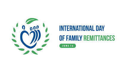 international day of family remittances vector illustration design - obrazy, fototapety, plakaty