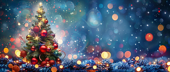 christmas tree with colorfull