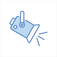 Obraz premium Spotlight icon editable stock vector icon