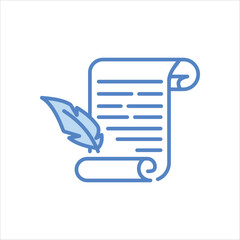 Script  icon editable stock vector icon