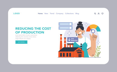 Reducing the cost of production web or landing set. Automatization