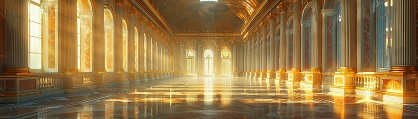 Obraz premium Virtual museum scenes captured in digital art