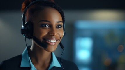 Black Woman Customer Support Specialist in Chicago CRM or Call Center Generative AI