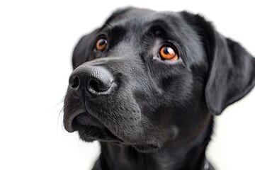Depth of Devotion: Black Labrador's Soulful Stare