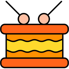 Drum, instrument, music, party Icon