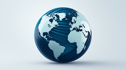 A simple and clean logo icon of a globe.