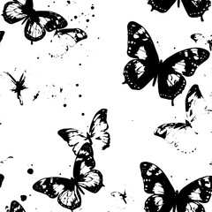 enormous collection of vibrant, solitary butterflies vector