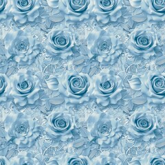 3D rose light blue lace pattern, fabric pattern, seamless, textile, background, fashion, design vintage soft tender celebration charming amour pattern summer wallpapers party 