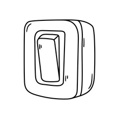 Switch vector icon in doodle style. Symbol in simple design. Cartoon object hand drawn isolated on white background.