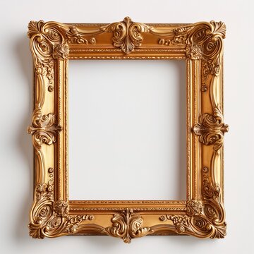 Antique gold picture frame.
