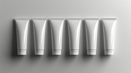 Tube of Toothpaste on White Counter - obrazy, fototapety, plakaty