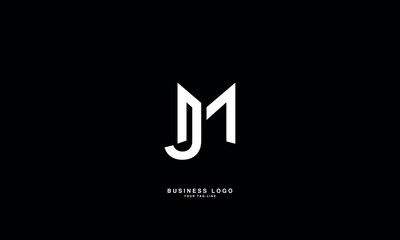 Fototapeta premium JM, MJ, J, M, Abstract Letters Logo Monogram