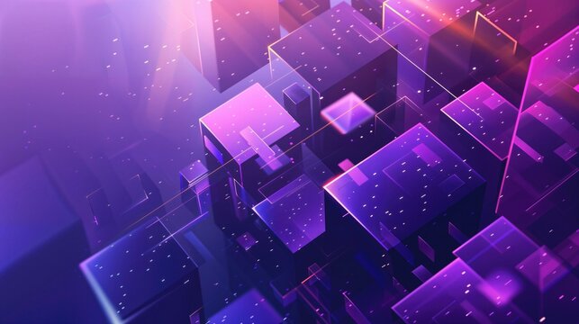 Retro 3D Tech Illustration with Neon Colours and Retro Futuristic Styling.