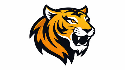 Roaring Success Tiger Mascot Logo Vector on White Background Design
