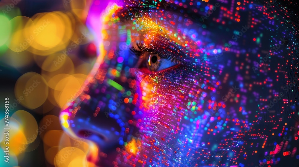 Poster discussing the ethical considerations of using generative ai technology in art creation ai generated