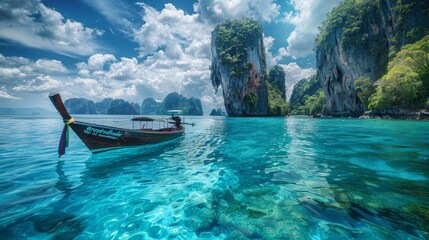 Obraz premium Dreamy Destinations Detailed photographs of dreamy travel destinations and exotic locales inviting viewers on a journey AI generated illustration
