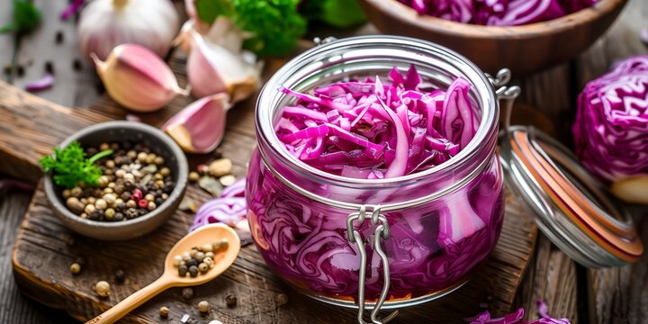 Fermented cabbage as probiotic in healthy diet.