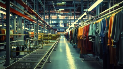 Obraz premium Old clothing factory. Fashion industry.