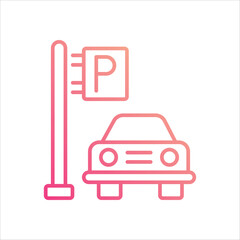 Parking  icon editable stock vector icon