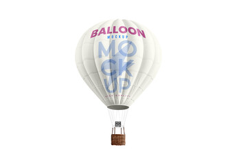 Hot Air Balloon Mockup - obrazy, fototapety, plakaty