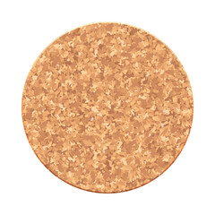 Mockup of a cork coaster for hot and alcohol