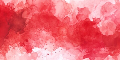 Red abstract watercolor stain background pattern